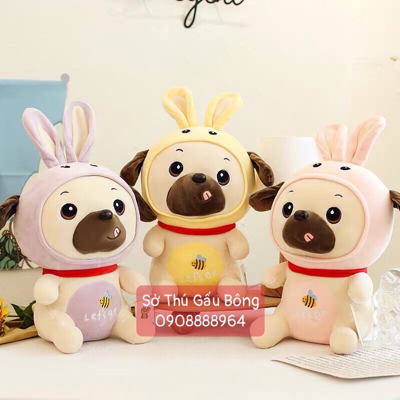 Chó Bông Cosplay Thỏ Bụng Lets Go
