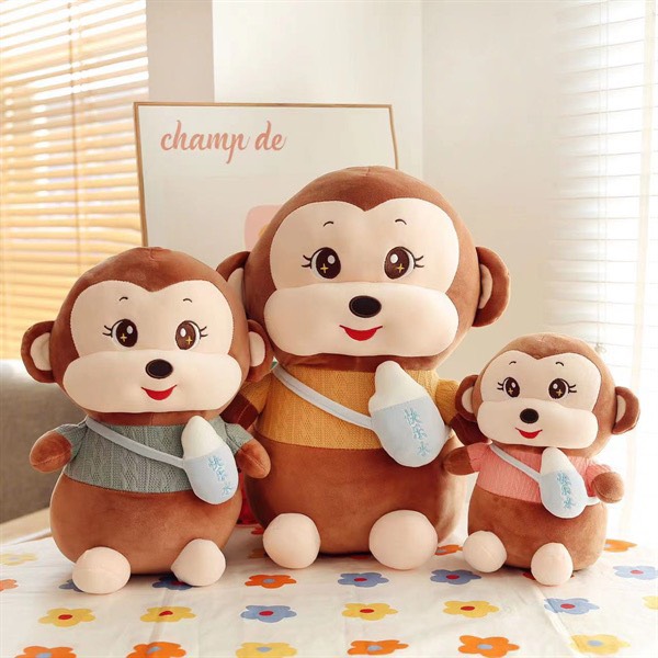 Khỉ Bông Ôm Bình Sữa