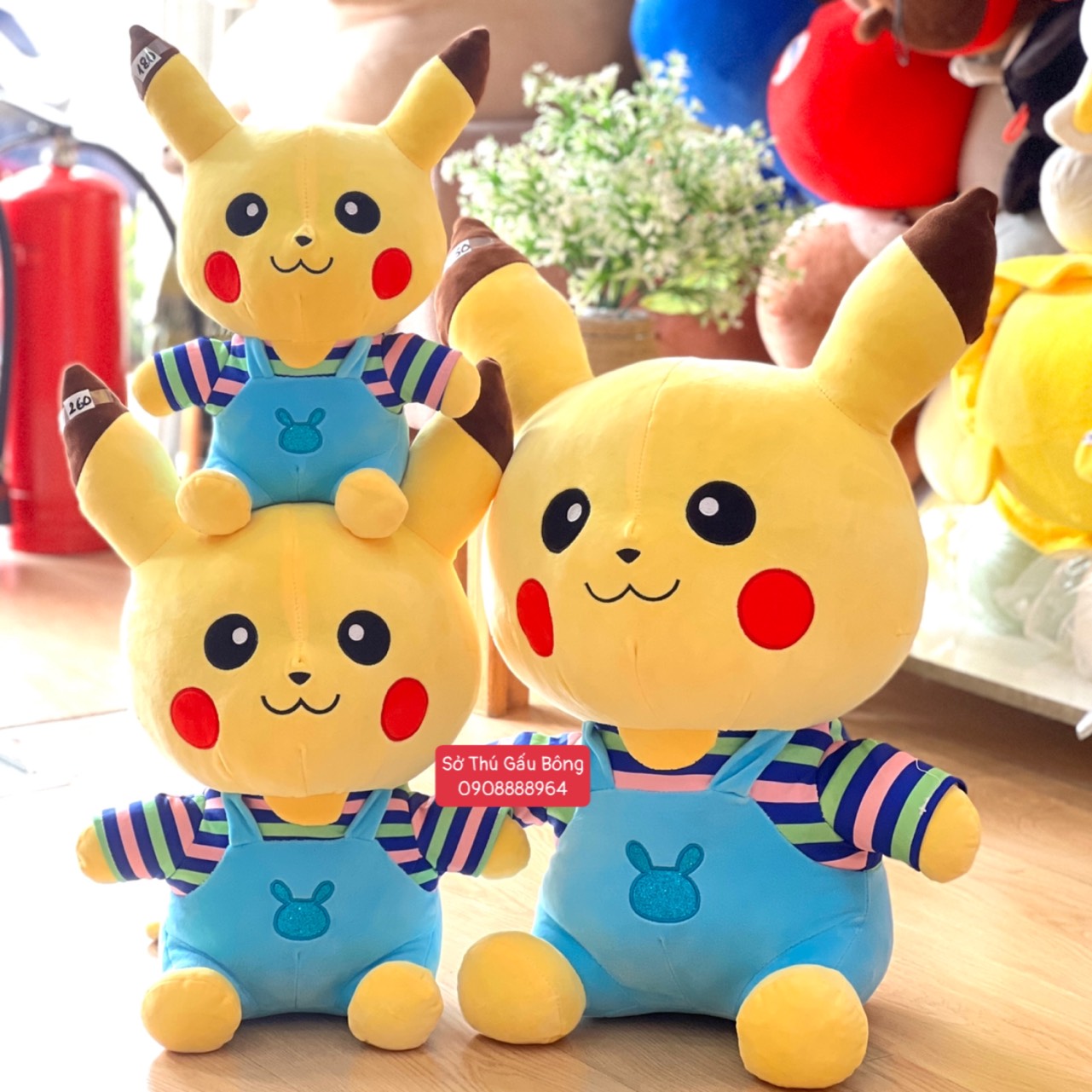 cThú Bông Pikachu Yếm Sọc