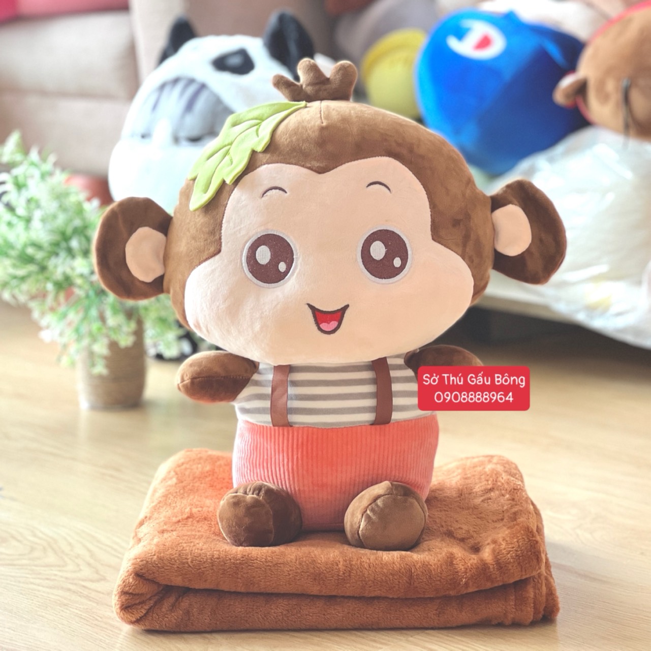 Gối Mền Khỉ Đầu Lá Nâu