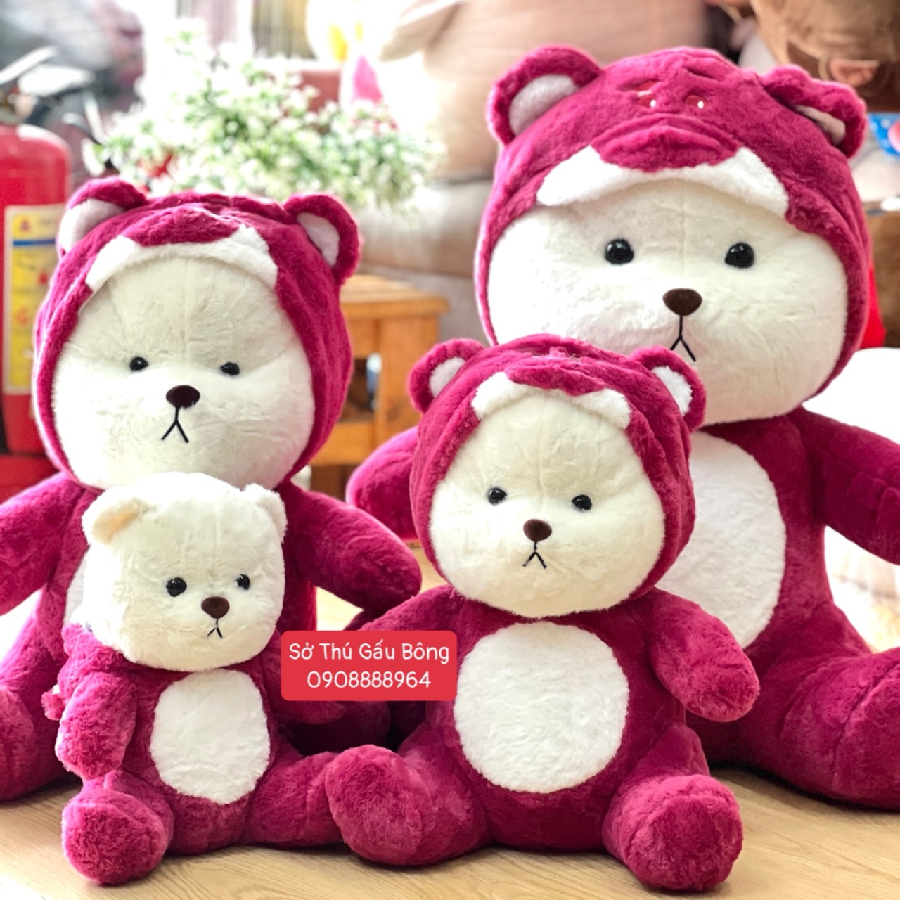 Gấu Bông Lena Ngồi Cosplay Lotso
