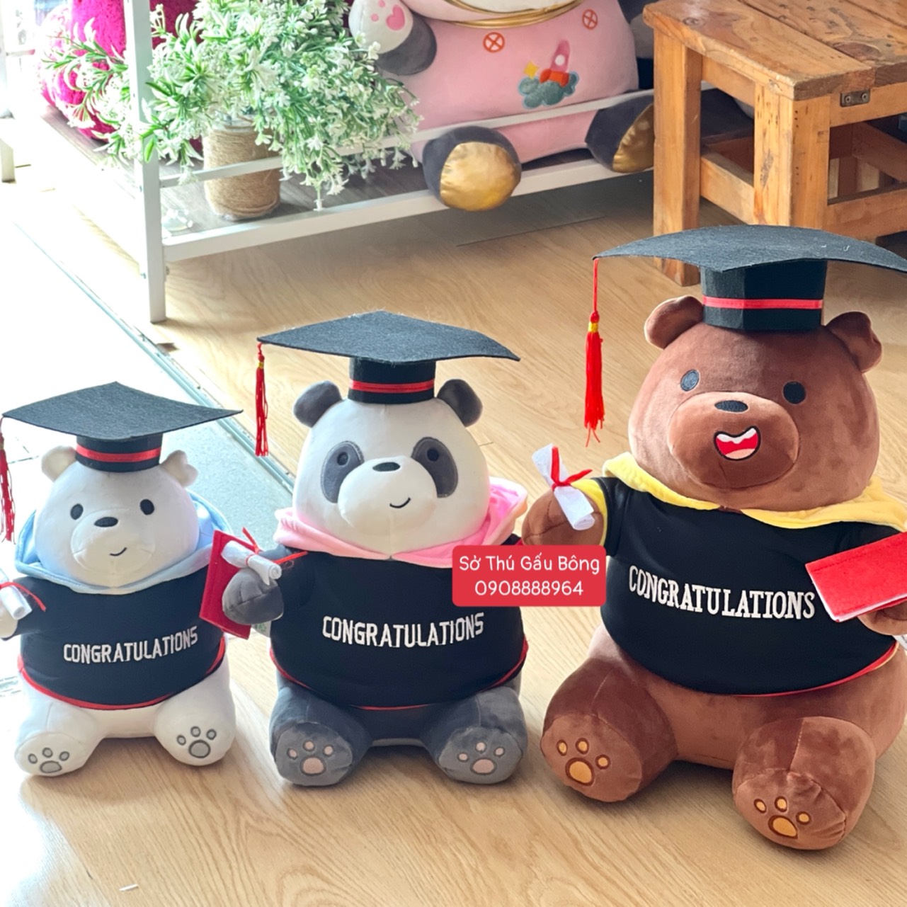 Gấu Tốt Nghiệp - We Bare Bears Hoodie