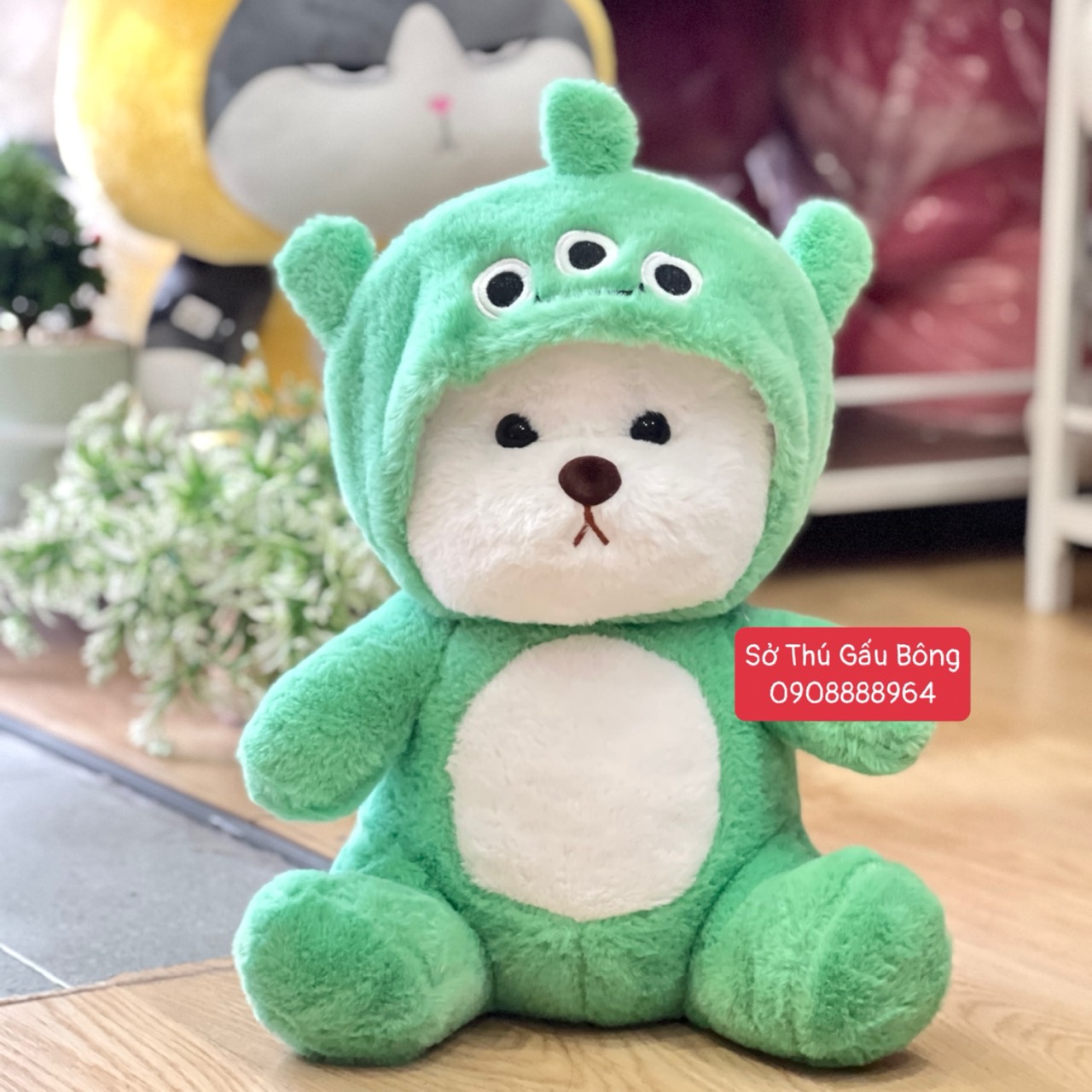 Gấu Bông Lena Ngồi Cosplay Alien