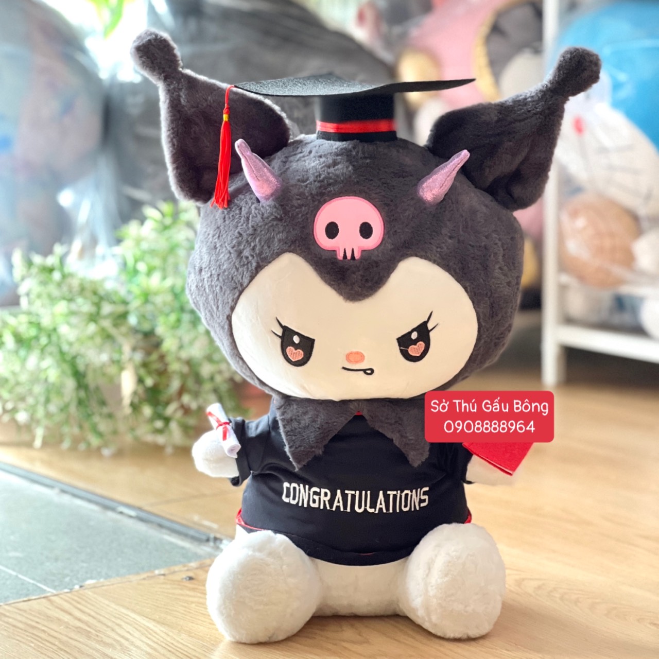 Gấu Tốt Nghiệp - Thỏ Kuromi Cánh