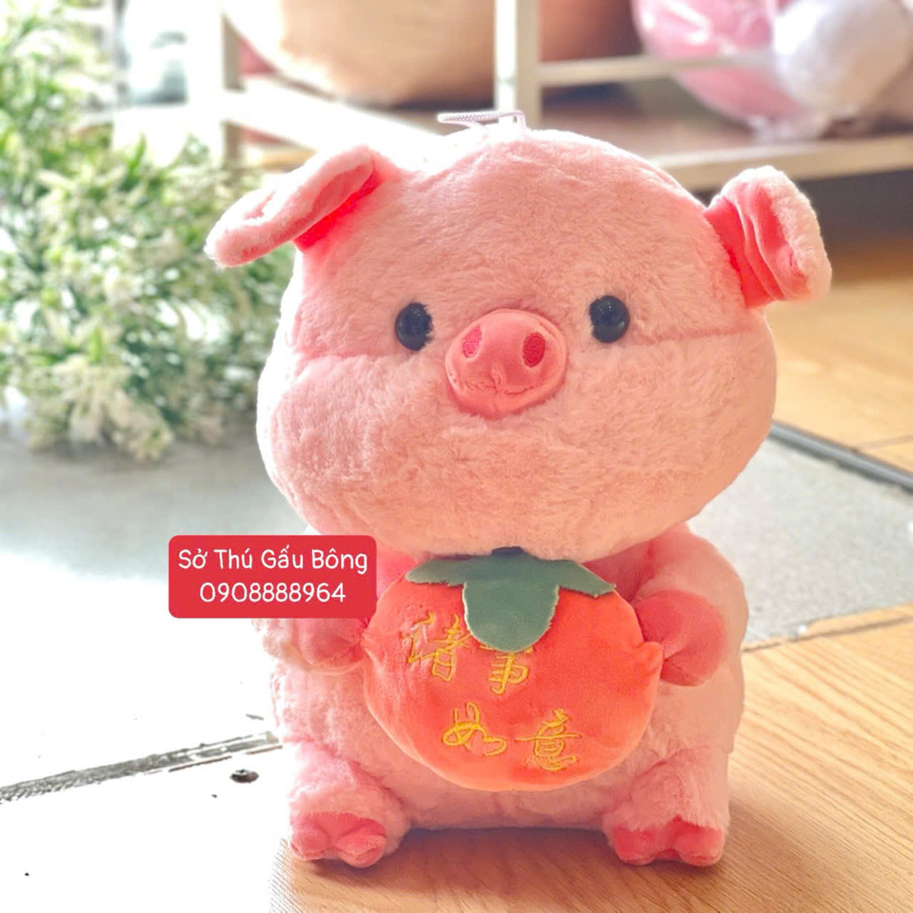 Heo Bông Ôm Cam