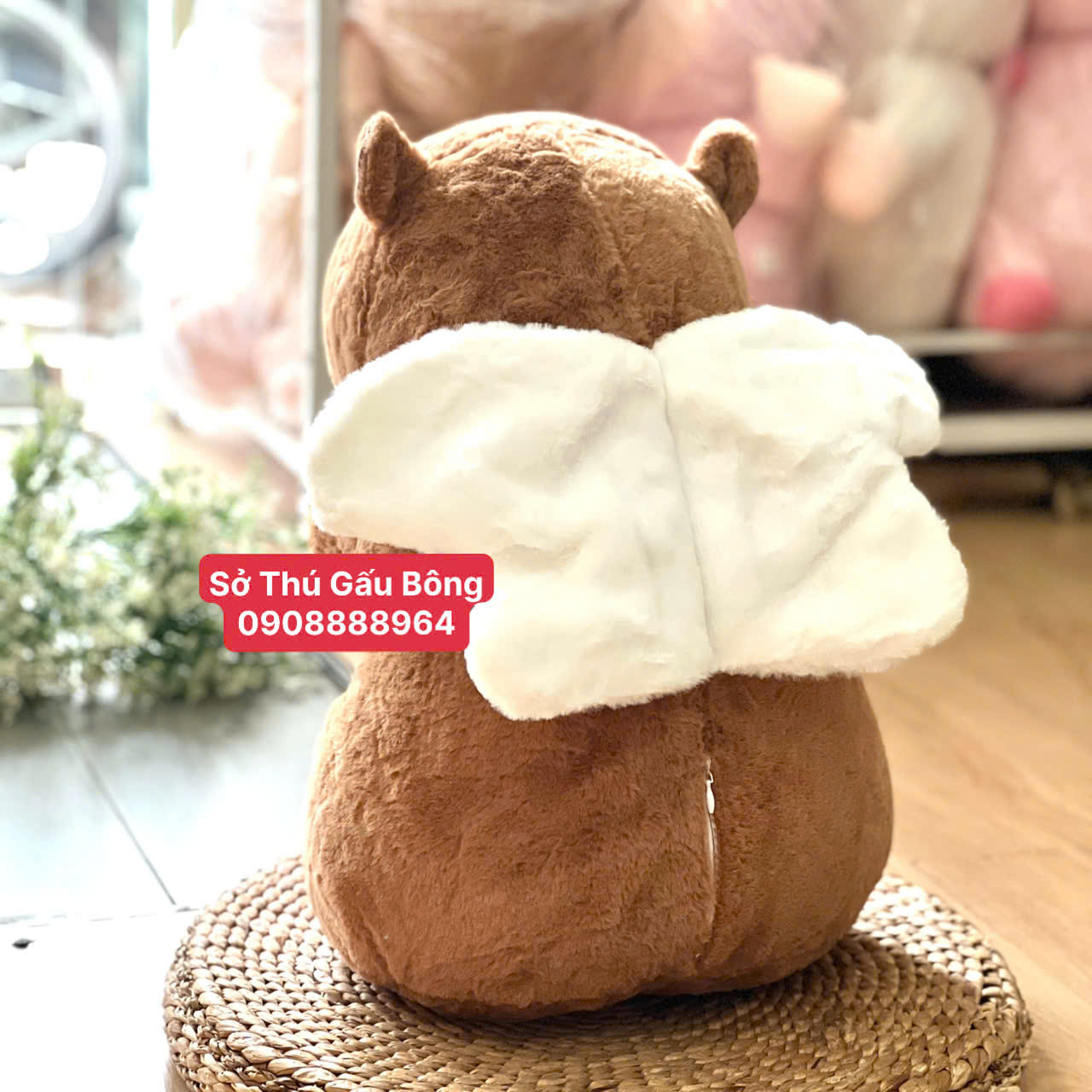 Chuột Bông Capybara Cánh Ôm Tim