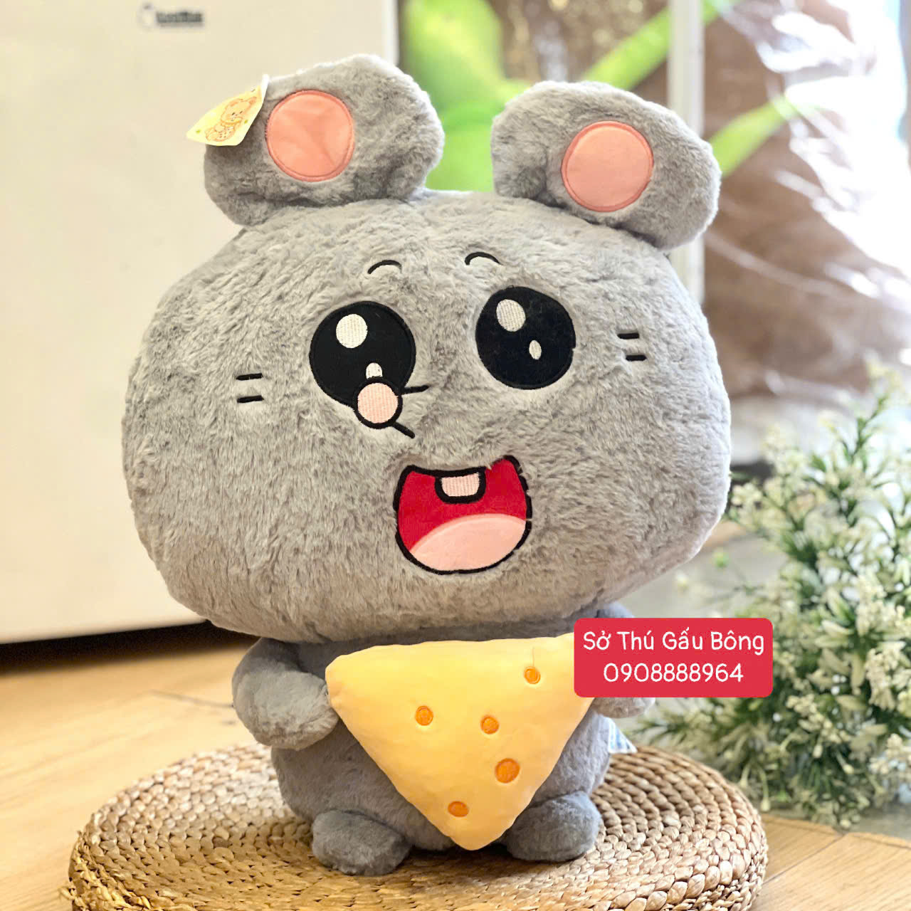 Chuột Bông Ôm Bánh / Phô Mai - Cười To