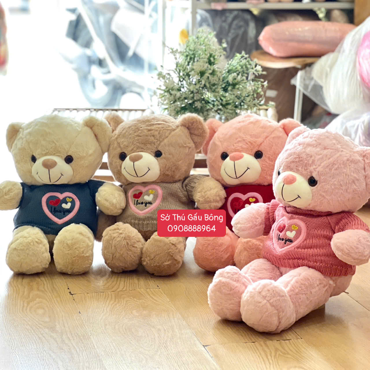 Gấu Bông Áo Len ILU