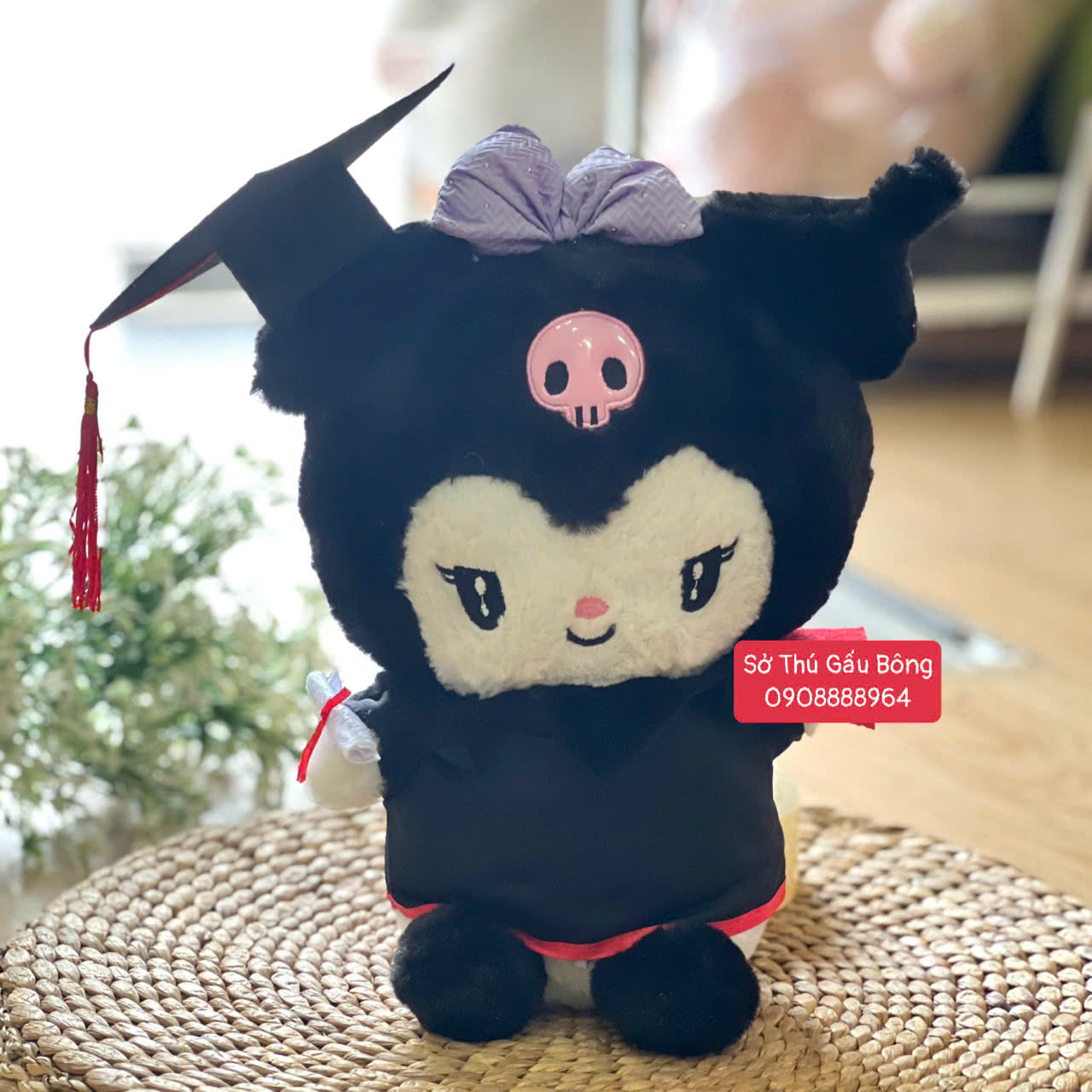 Gấu Tốt Nghiệp - Thỏ Kuromi Đầm Kim Tuyến