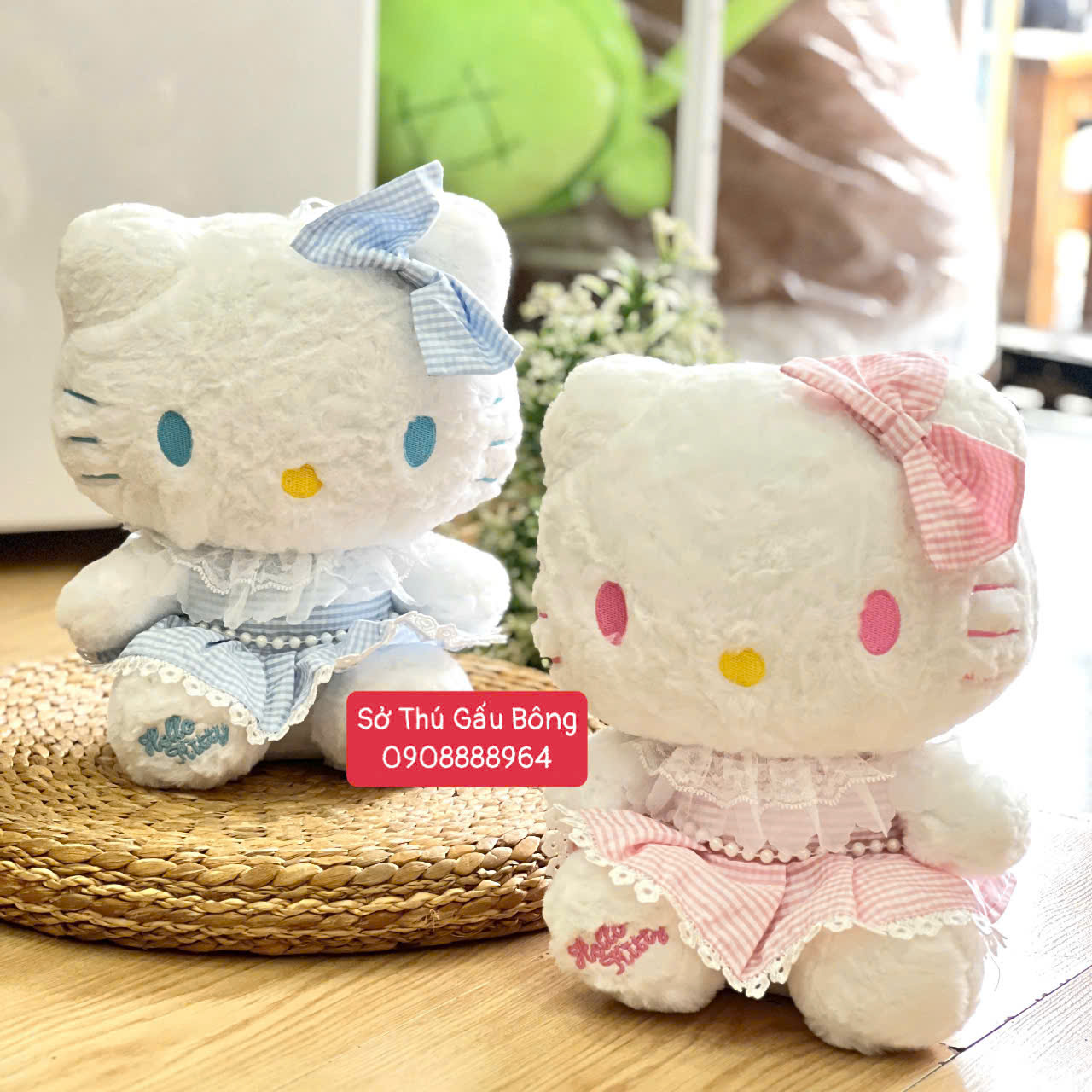 Mèo Kitty Đầm Ren Ngọc Trai