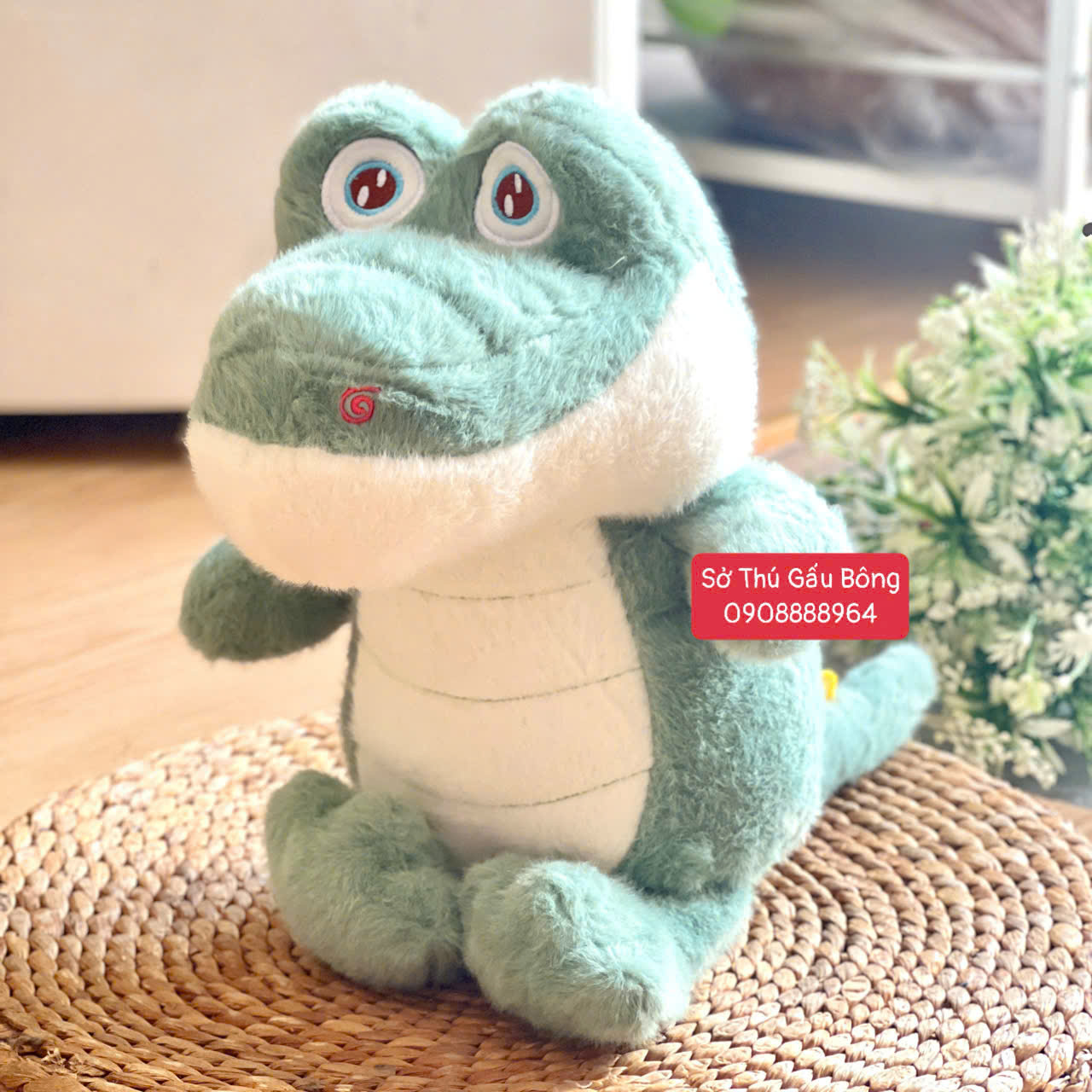 Cá Sấu Bông Đứng Lông Thẳng